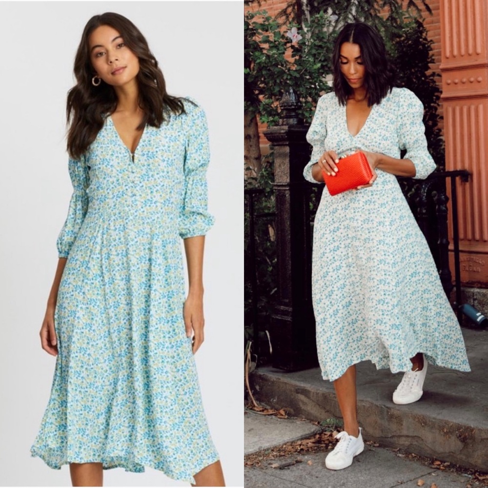 Faithfull the Brand Maud MIDI Tilde Floral Dress 4